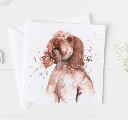 Cockapoo Greetings Card