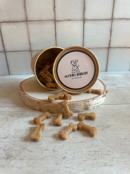 Apple and Banana Bone Shaped Biscuits